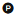 Capital P on black circle to indicate Asset has PM