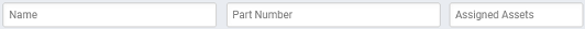 Filter section of the Add Items popup for PO Templates